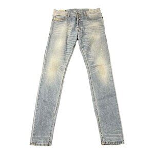Diesel Tepphar Jeans Mens 32x31 Light Wash Slim Carrot Fit Stretch Distressed